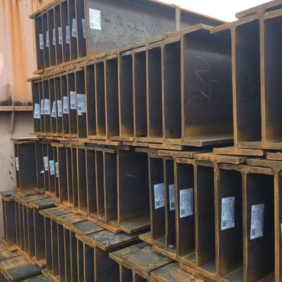 Universal Structural Steel Q235B H-Beams Frequency Welding and Flange Thickness 8mm 64mm for Commercial Buildings