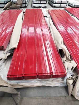 20-275g/m2 Zinc Coating Galvanized Corrugated Metal PPGI Steel Roofing Sheet with Full Hardness and Color Coated Roofing
