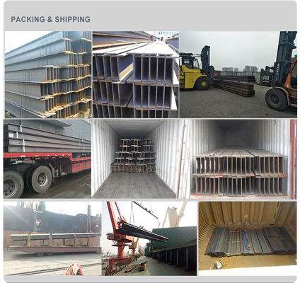 ASTM A36 H/I Beam Structural Steel Solution with Hot Rolled Technique and Flange Width 100-408mm
