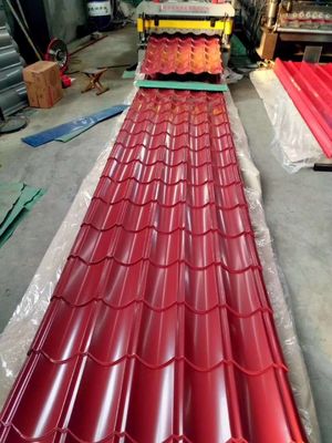 PPGI Galvanized Corrugated Iron Steel Color Coated Roofing Sheet Processing Service Tolerance ±1% 0.55mm Corrugate Sheet Roof