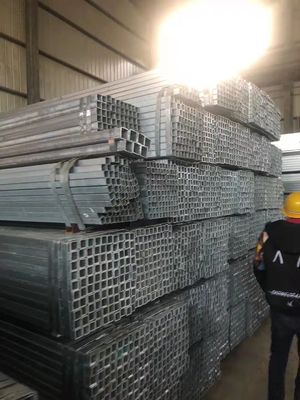 1.5x1.5 Inch Square Rectangle Hollow Iron Pipe Welded Black Galvanized Square Pipe for Small Tools Manufacturing Process