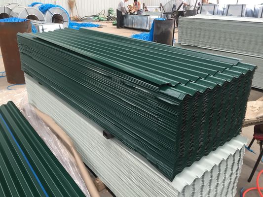 Roof Constrution Materials 0.12-6mm 30-275g/m2 Cold Rolled Color Ppgi Corrugated Prepainted Galvanized Metal Roofing Sheet