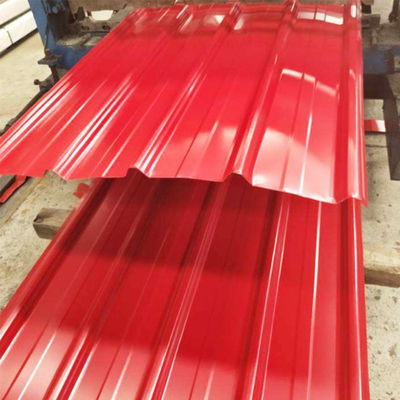 Zero Minimum Regular Big Spangle Corrugated Color Steel Roofing Sheet 1.0mm Thickness Custom Length and Width Full Hard