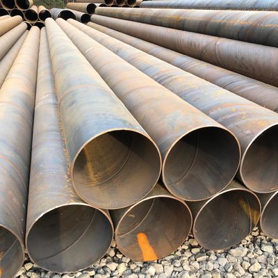 Section Shape Round Large Diameter LSAW SSAW Carbon Steel Spiral Welded Tube Pipe for Bridge Infrastructure Water Supply