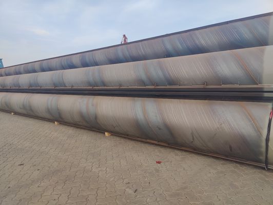 Section Shape Round Large Diameter LSAW SSAW Carbon Steel Spiral Welded Tube Pipe for Bridge Infrastructure Water Supply