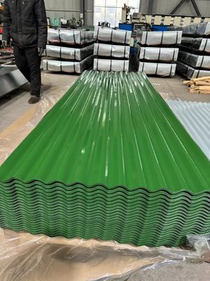 PPGI Color Coated Roof Panels with Depth of Corrugated From 15mm to 18mm and Unoil Treatment in ASTM Z30 0.1-1.0mm