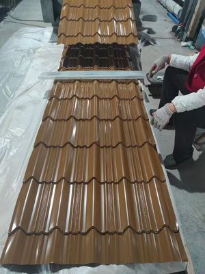 Galvanized Roofing Sheet Width 750mm-1050mm Coated Color Painted PPGI Building Material Custom Corrugated Roof Sheet