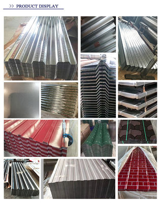 API certified ASTM AISI Z30 RAL color Galvanized color steel tile galvanized corrugated sheets with 3mt weight per package