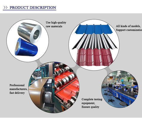 Discounted ASTM AISI SGCC Galvanized Corrugated Sheet PPGI Color Steel Tile with Customizable Ral Color and Materials