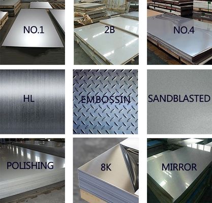 2B Surface Finish ASTM SUS S15500 S17400 S13800 1mm 1.5mm 2.5mm 201 304 316 321 430 Stainless Steel Flat Sheet Coil Plate