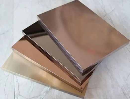 301 304 316 Stainless Steel Plate in BA 2B 8K Finish with 0.3-0.6mm Thickness and DIN EN 10088-2 Standard