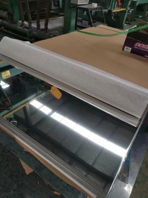 301 304 316 Stainless Steel Plate in BA 2B 8K Finish with 0.3-0.6mm Thickness and DIN EN 10088-2 Standard