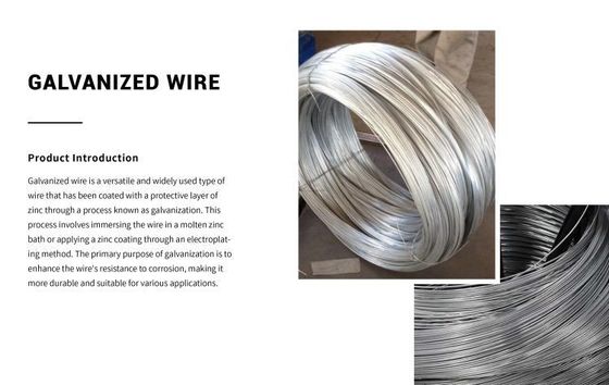 Customize Diameter ASTM 0.5mm 1mm 1.5mm Cold-Rolled High Carbon Galvanized Iron Wire for Bending and Customizable Needs
