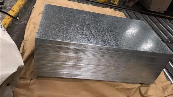 3-8 Tons Coil Weight 2.5mm 3mm Galvanized Steel Plate 120g ASTM A653 G235 Roofing Cladding GI Plate