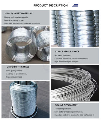 ±1% Tolerance Galvanized Iron Wire for Corrosion Resistance and Various Diameters from Direct