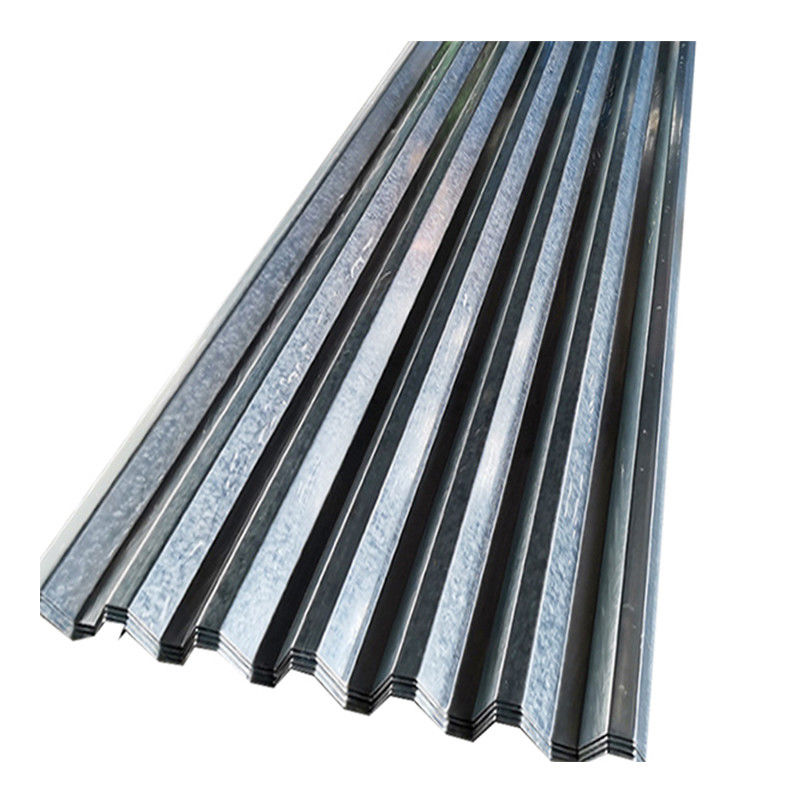 Custom Sizes Z30-Z40 Coating Galvanized Corrugated Steel Sheet 0.5mm Thickness G550 Material for Cutting Processing Service