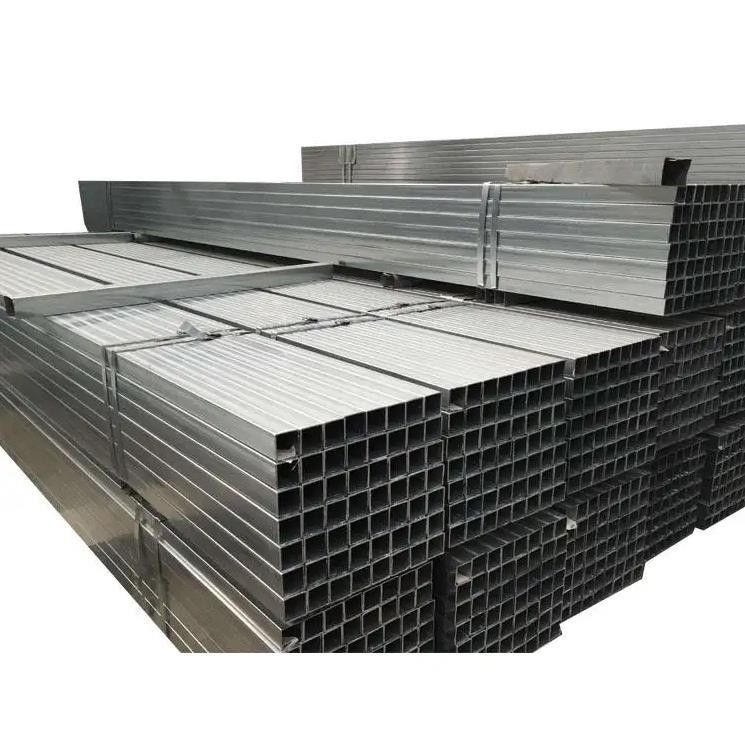80x80x2.5mm A53 GI Pipe Pre Welded Rectangular Hollow Hot Dipped Galvanised Square Steel Pipe Invoicing by Actual Weight